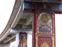 Grand format 800 X 600, fresques de l'autoroute Dufferin, septembre 2004. Photo: Jean Cazes.