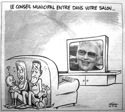 Caricature: Fleg (Le Soleil), 19 septembre 2006.