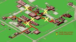 Carte des tunnels de l'Université Laval.