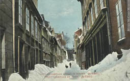 Rue du Petit-Champlain, Québec, QC, vers 1910, © Musée McCord