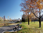 Phase VI de la rivière Saint-Charles. Photo 2: vue en direction SE. Photo: Jean Cazes, 2 novembre 2007.