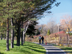 Phase VI de la rivière Saint-Charles. Photo 3: vue en direction NO. Photo: Jean Cazes, 2 novembre 2007