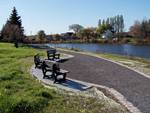 Phase VI de la rivière Saint-Charles. Photo 4: vue en direction SO. Photo: Jean Cazes, 2 novembre 2007