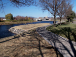 Phase VI de la rivière Saint-Charles. Photo 8: vue en direction N. Photo: Jean Cazes, 2 novembre 2007.