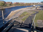 Phase VI de la rivière Saint-Charles. Photo 10: vue en direction N. Photo: Jean Cazes, 2 novembre 2007