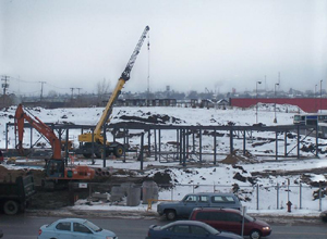 Vue en direction NO. Crédit photo: Jean Cazes, 26 novembre 2007.