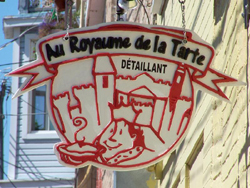 Au Royaume de la tarte. Photo: Jean Cazes, 9 août 2006.