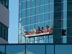 Laveurs de vitres. Photo: Jean Cazes, 24 ao�t 2006.