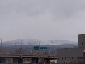 Grand format 800X600. Averse de neige au nord de Qu�bec. Photo: Jean Cazes, 30 octobre 2006 (10h52).