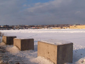 Terrains vagues sur D'Estimauville. Photo: Jean Cazes, 19 janvier 2007.