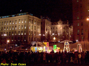 Défilé sur René-Lévesque. Photo: Jean Cazes, 10 février 2007.