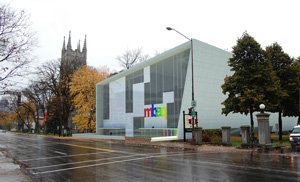 Le projet de Francis Falardeau-Laperle se développe selon différents pôles, comme l’église Saint-Dominique et la tour du pavillon Charles-Baillairgé.