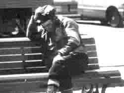 Photo de Jean Cazes, année 80. Misère