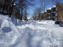 Trottoir en hiver. Québec. 2008