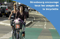 Le vélo à Strasbourg. Source: http://www.strasbourg.fr