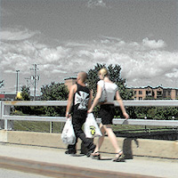 Le couple sur le pont